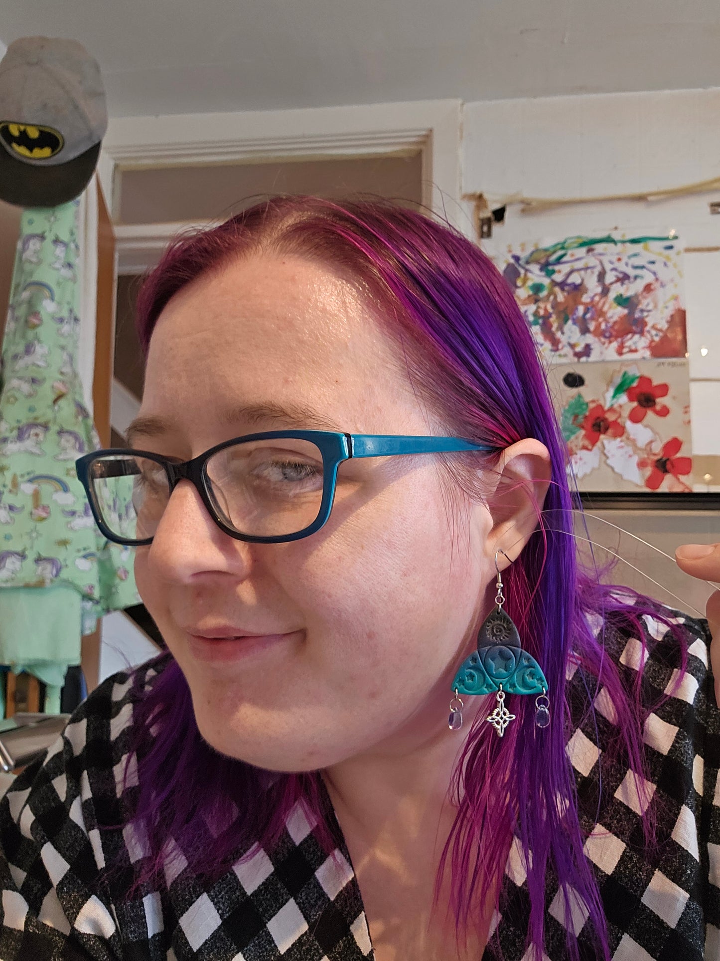 Triquetra Earrings in "Aurora"