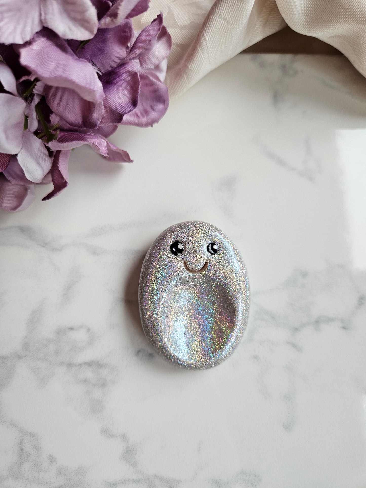Glitter Worry Stones