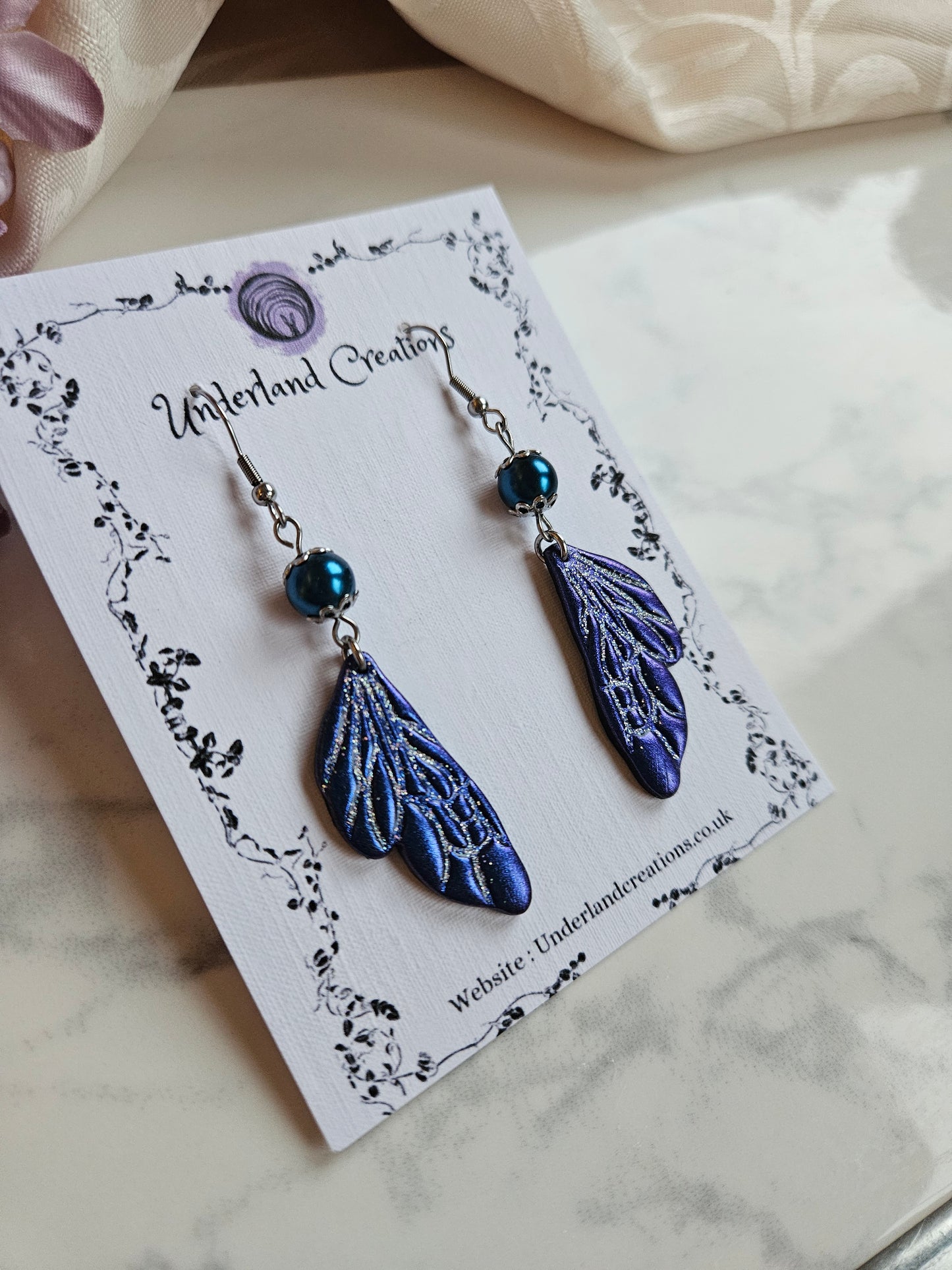 Fairy Wings in Metallic Deep Blue/Purple