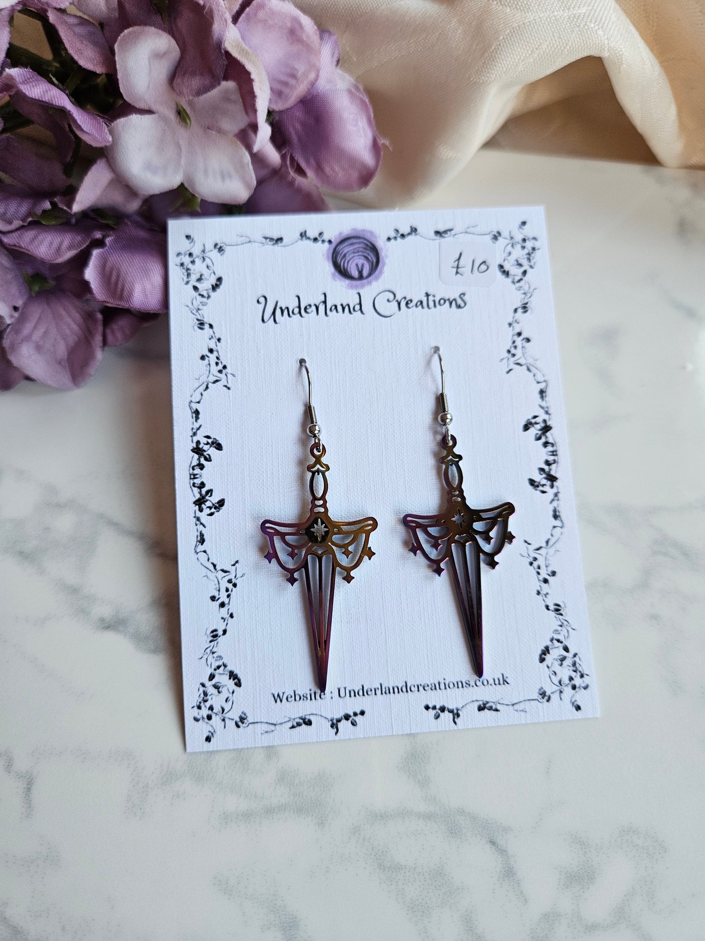 Rainbow Dagger Earrings
