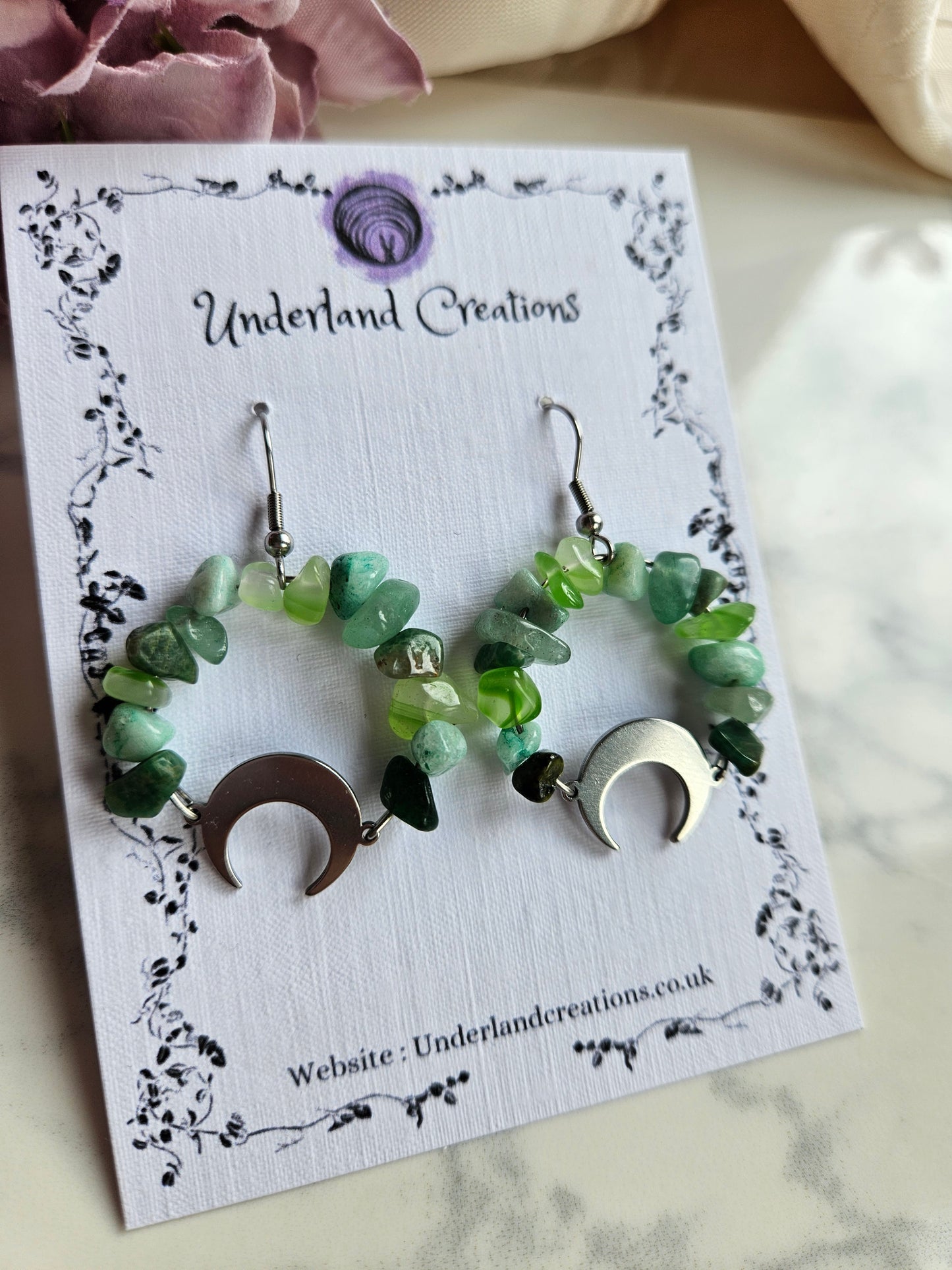 Crystal Circle Earrings (Various styles)