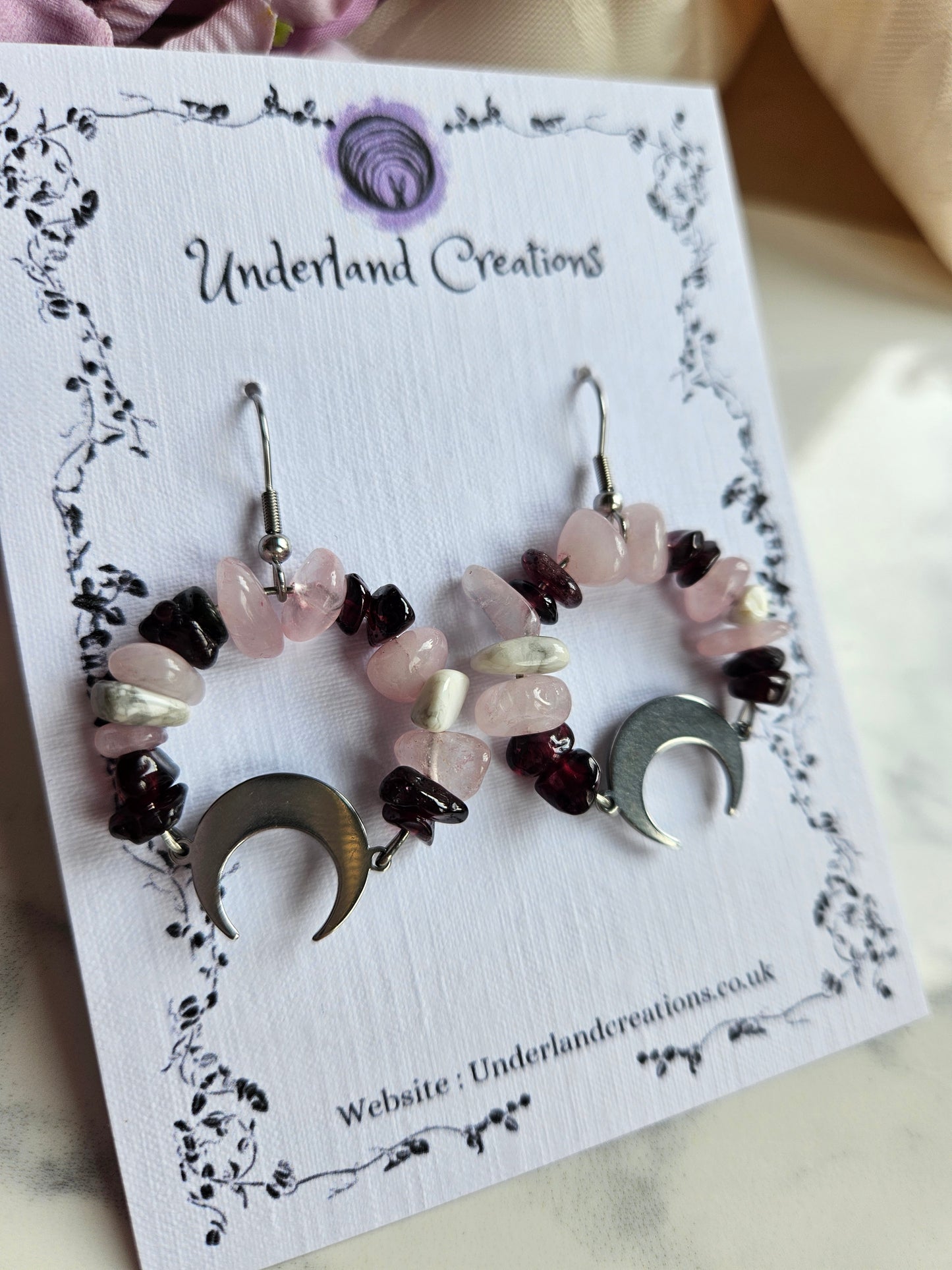 Crystal Circle Earrings (Various styles)