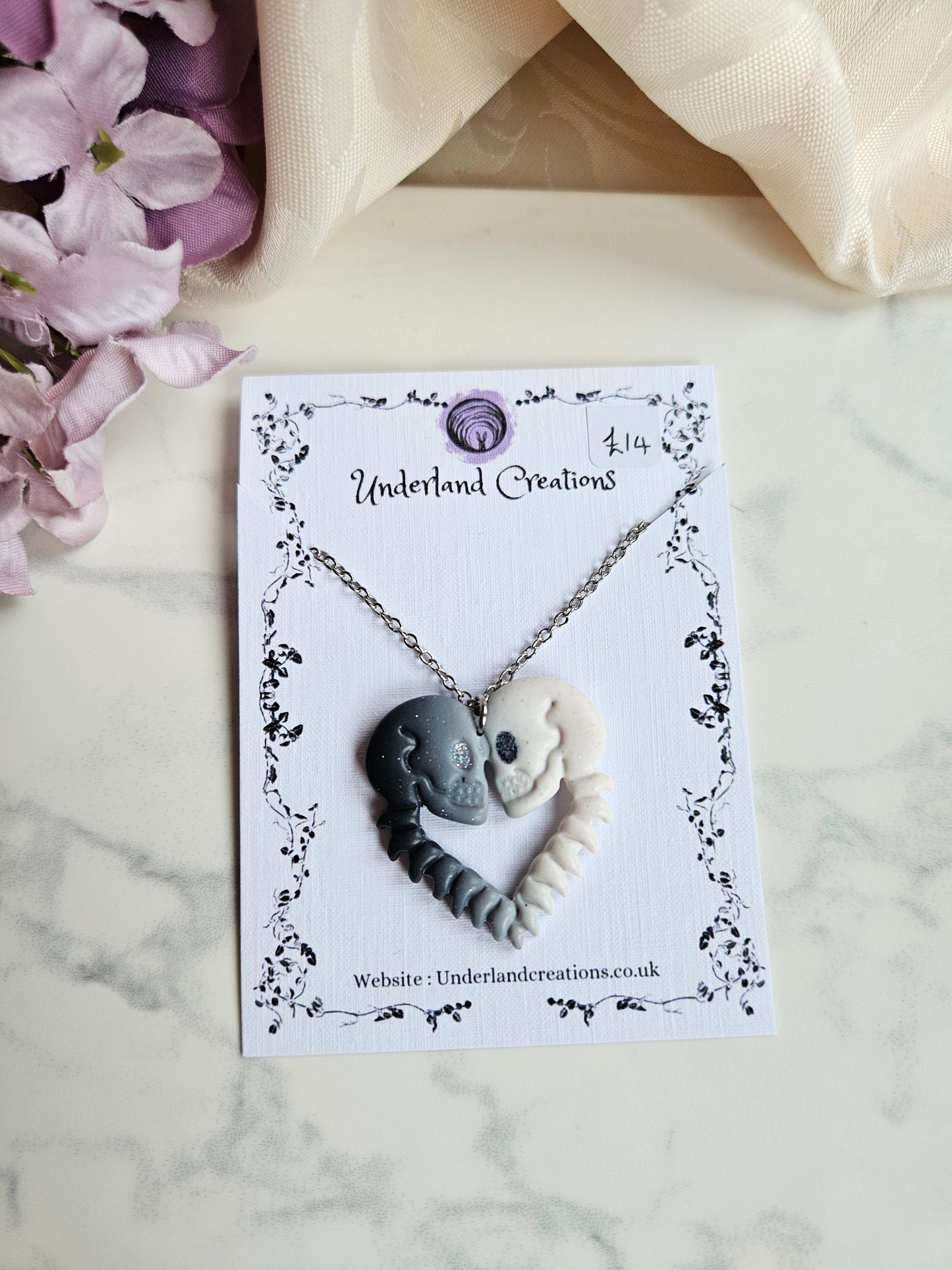 "Till Death Do Us Part" Necklace in "Dark to Light"