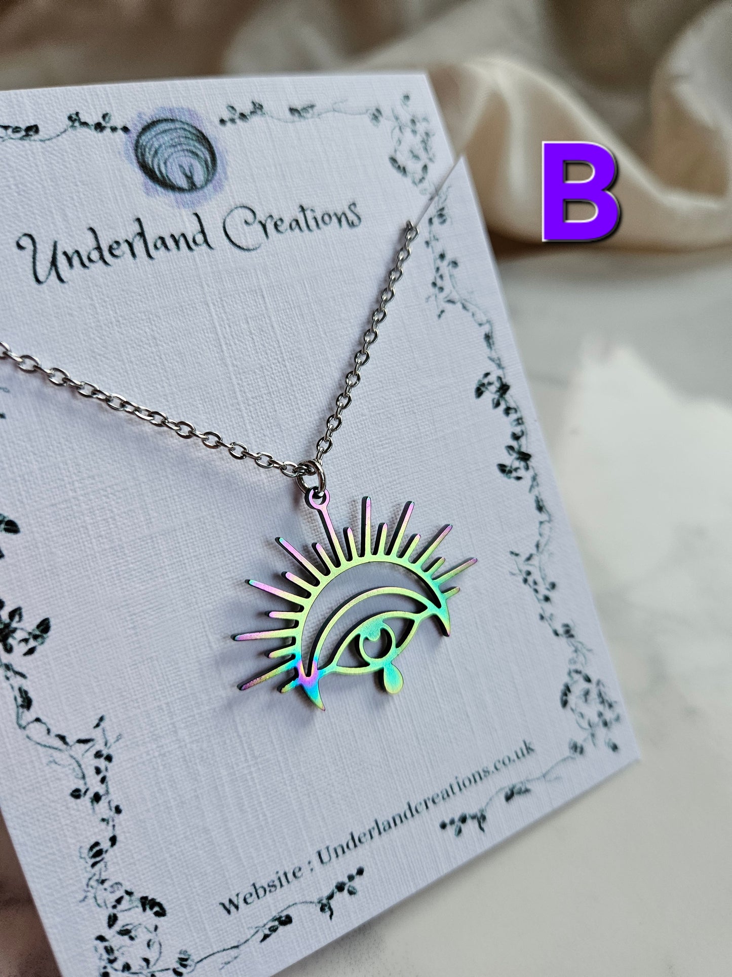 Rainbow Mystical Eye Necklace