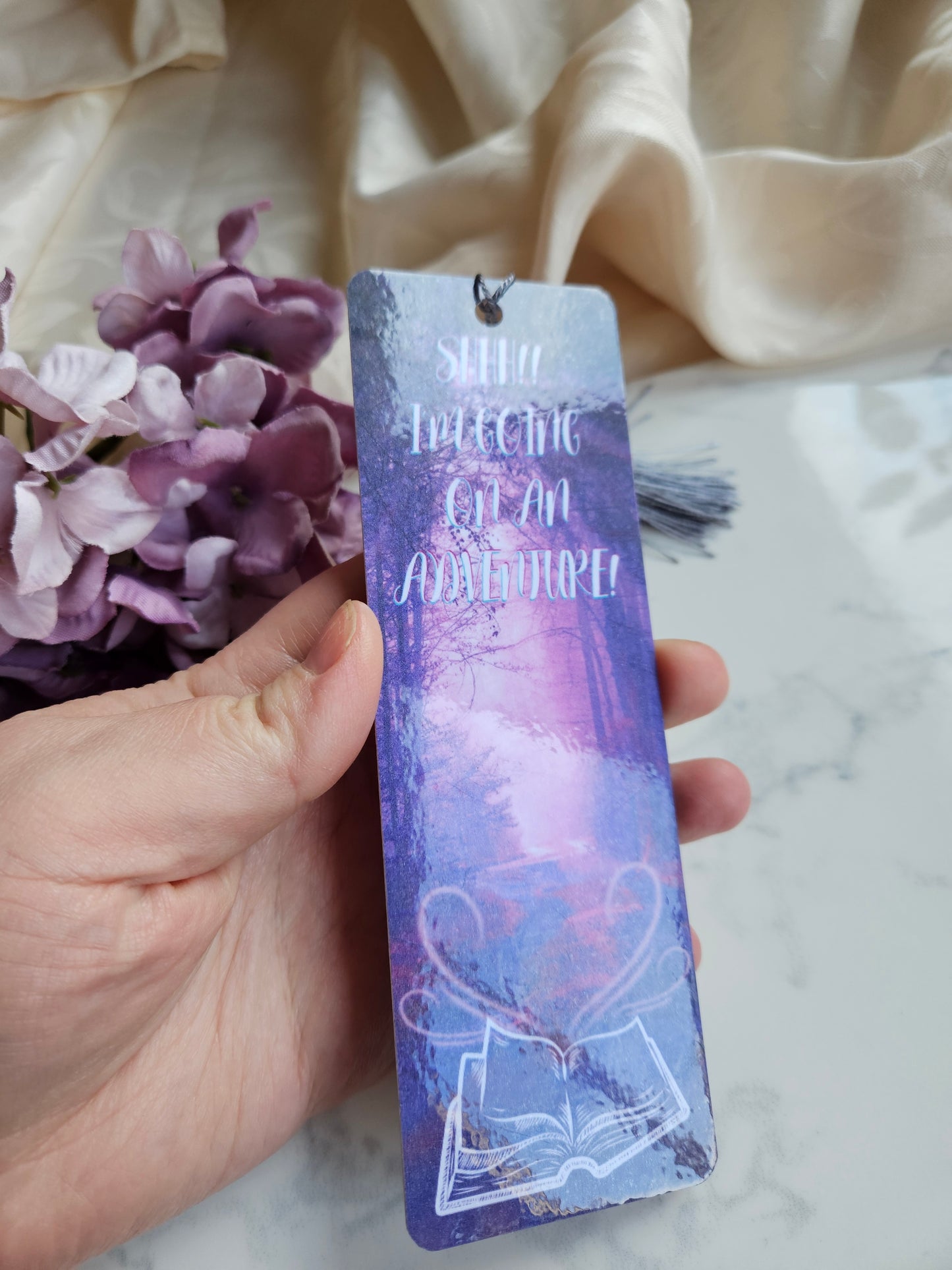 "SHHH!" Card Bookmark