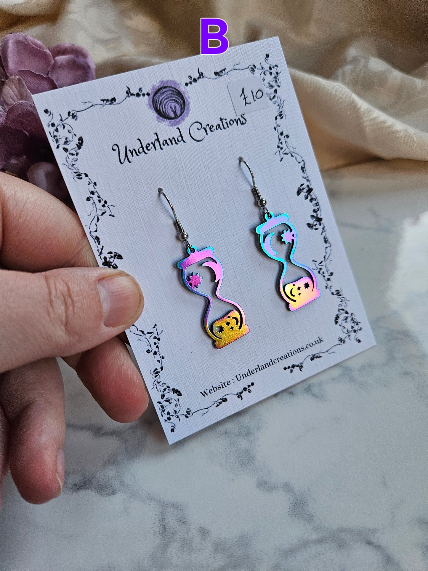 Rainbow Hourglass Earrings
