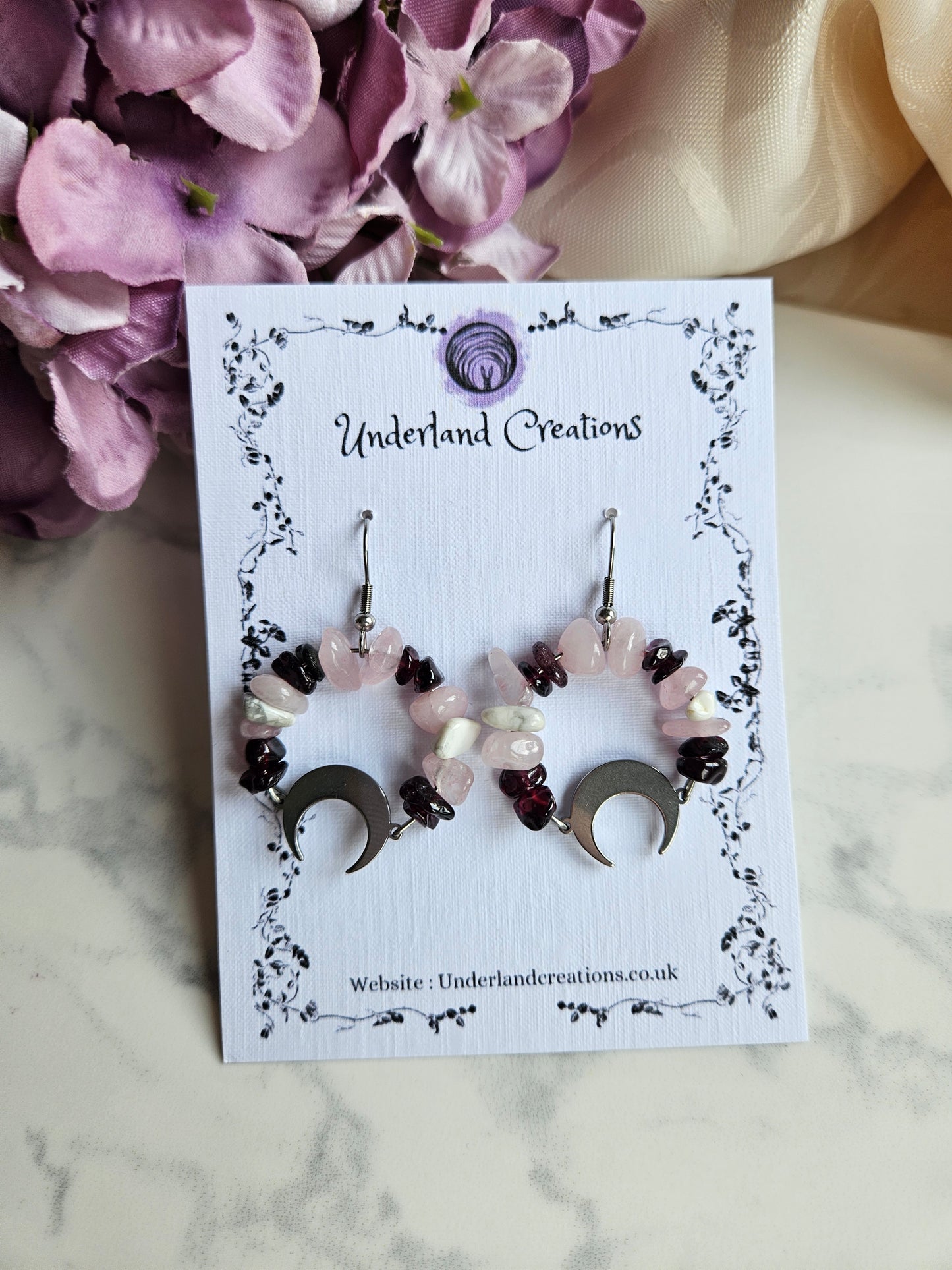 Crystal Circle Earrings (Various styles)
