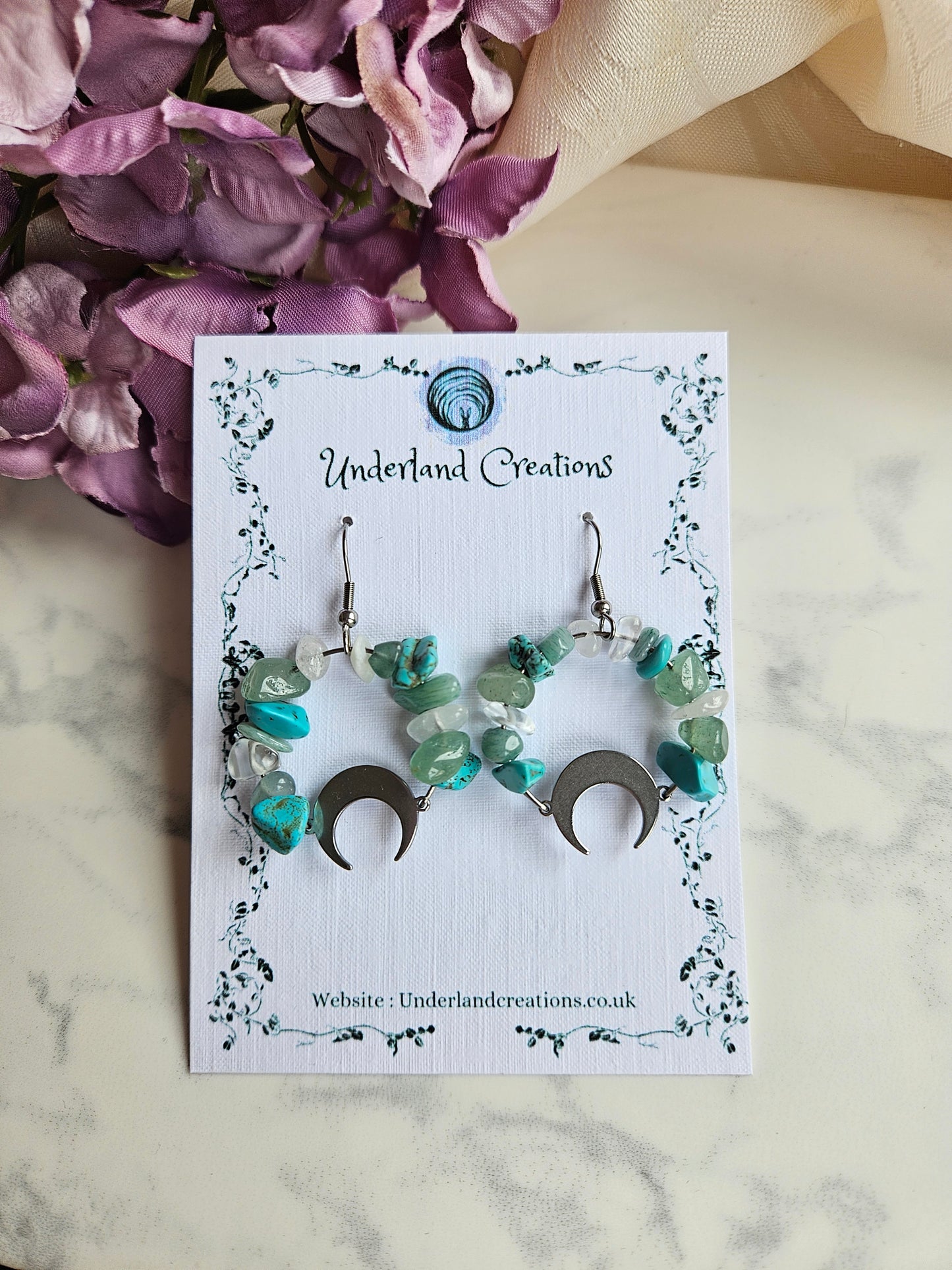 Crystal Circle Earrings (Various styles)