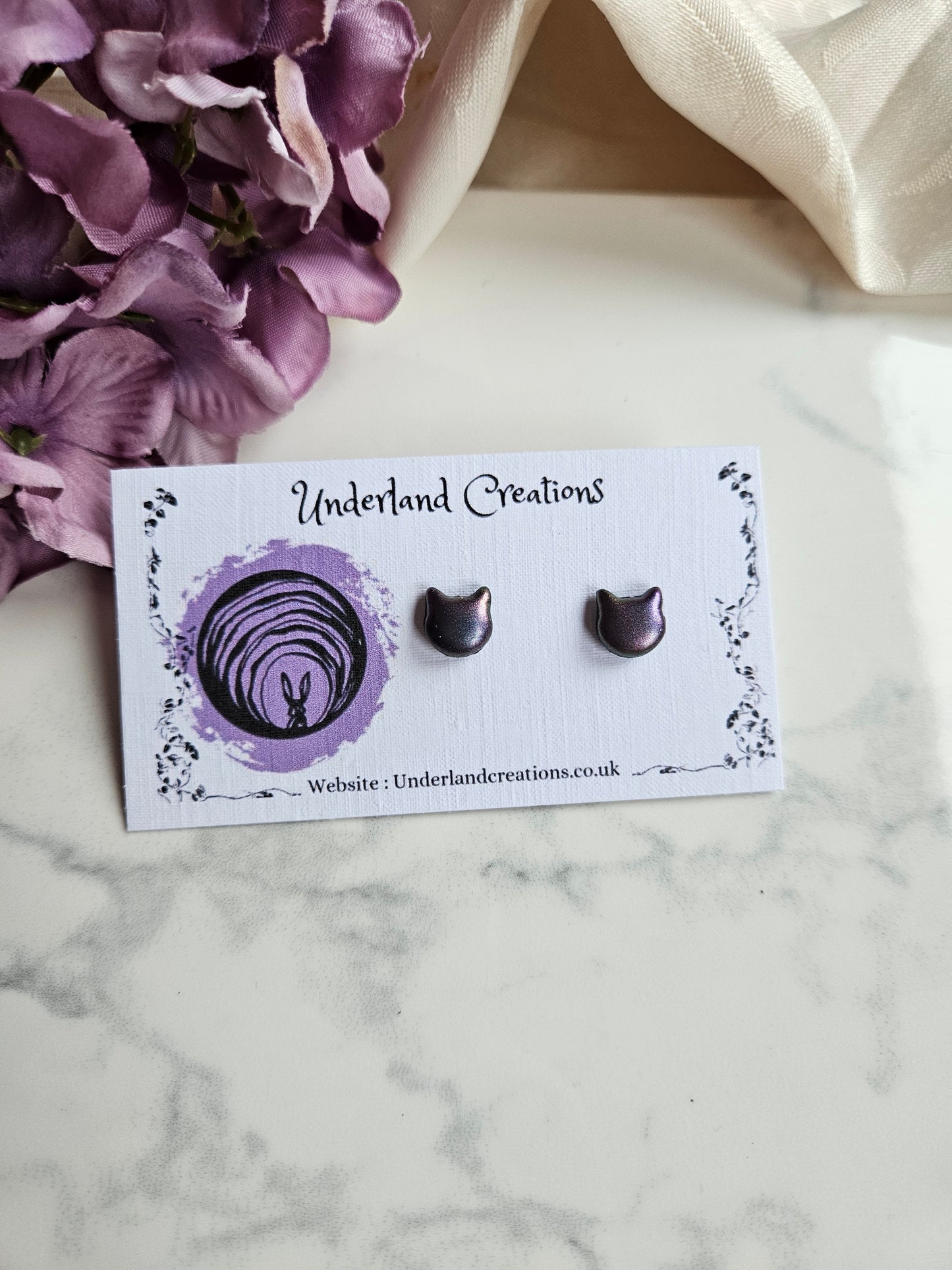 Metallic Cat Studs