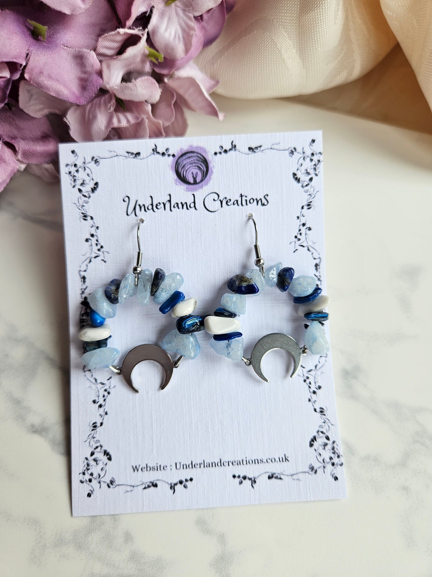 Crystal Circle Earrings (Various styles)