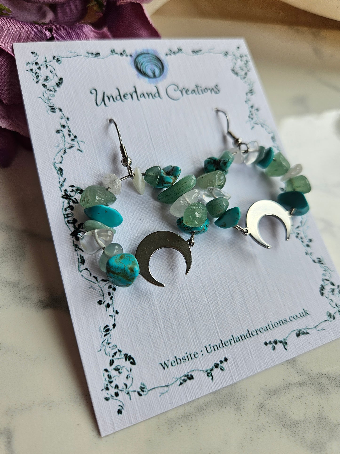 Crystal Circle Earrings (Various styles)