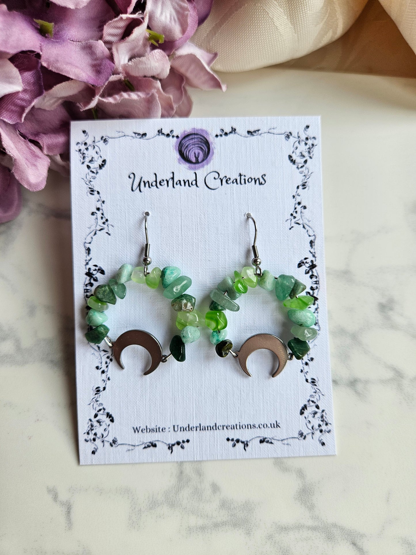 Crystal Circle Earrings (Various styles)