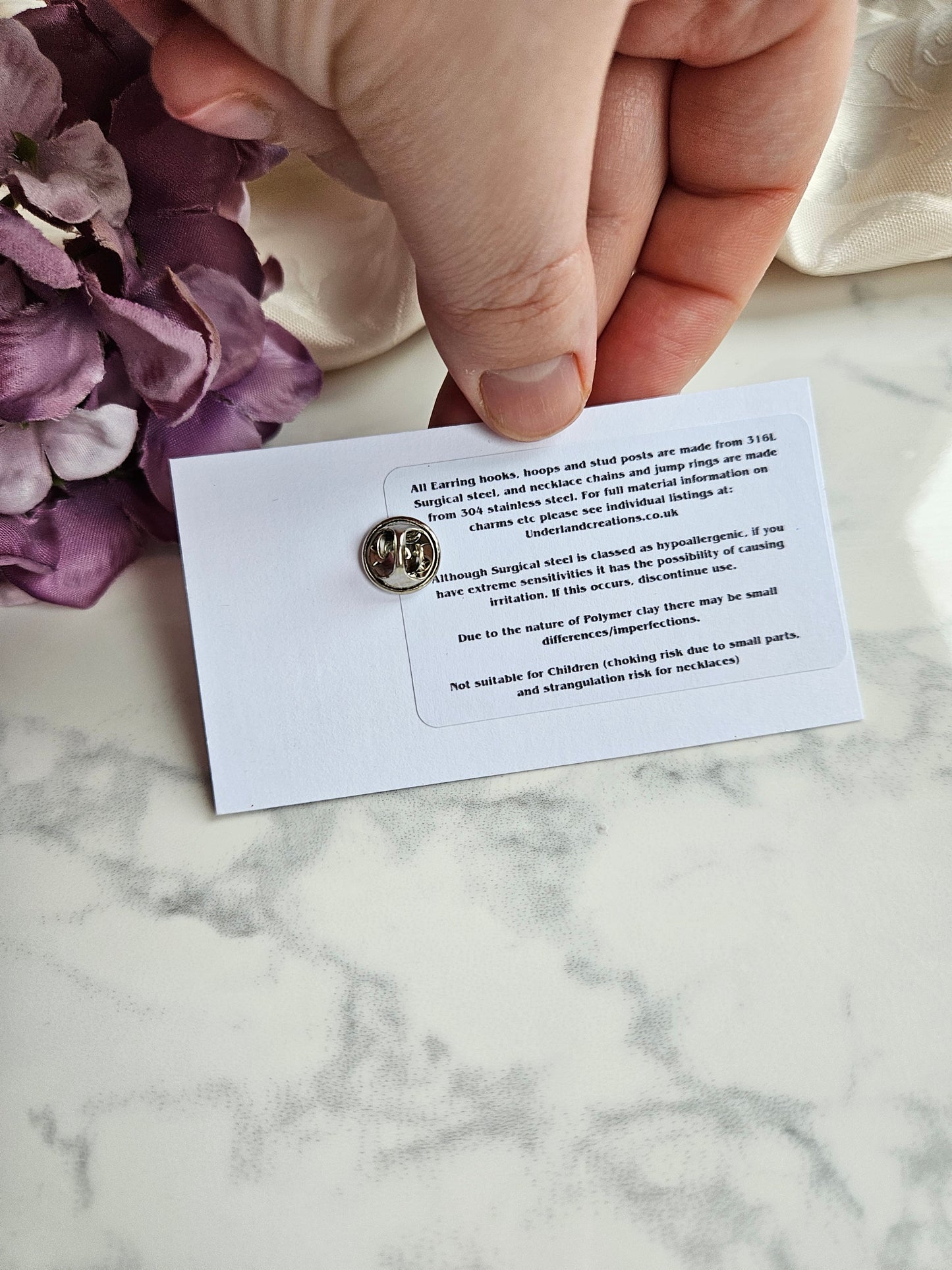 Mini Celestial Moth Badge in "Cherry Bombe"