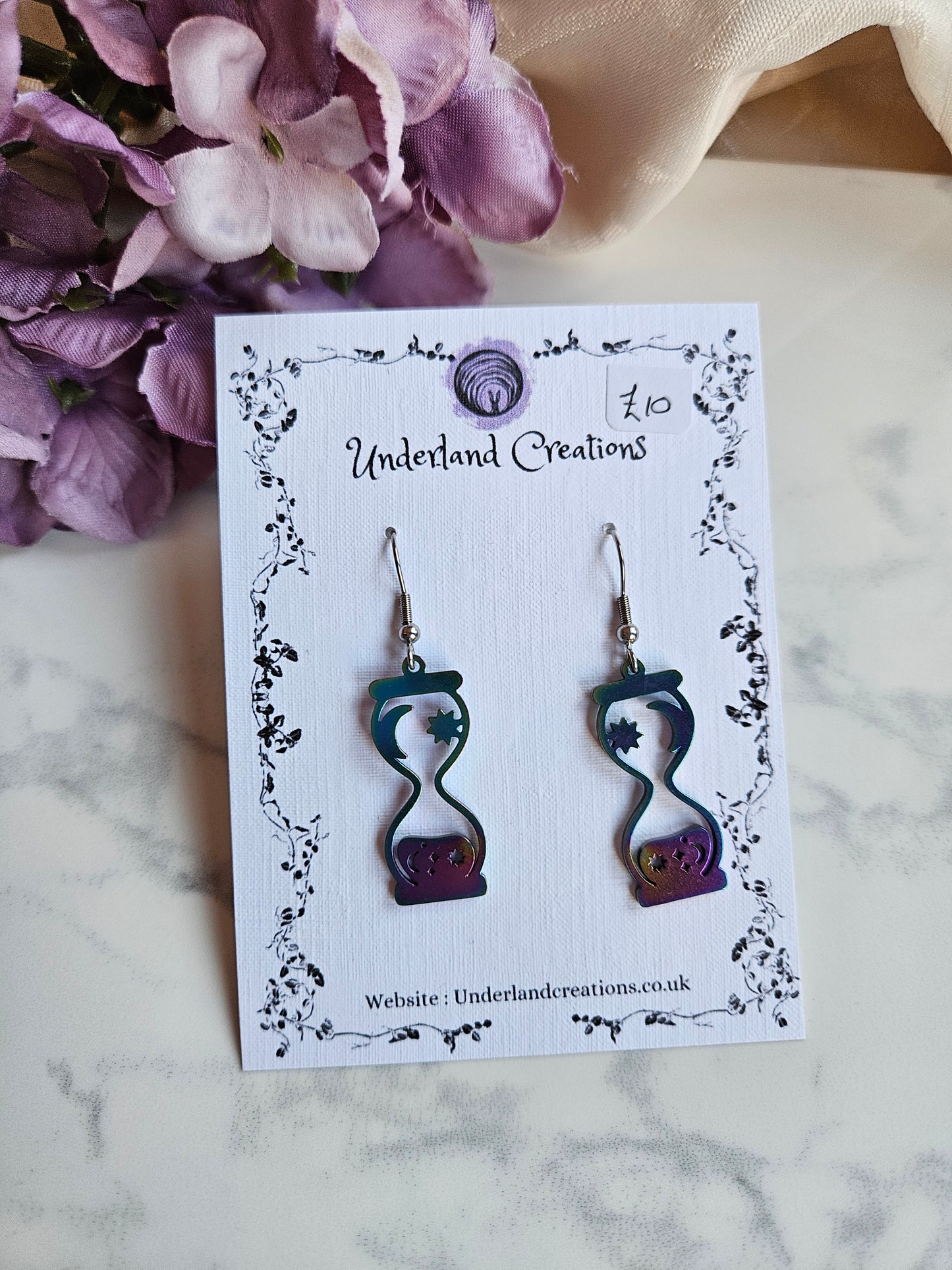Rainbow Hourglass Earrings