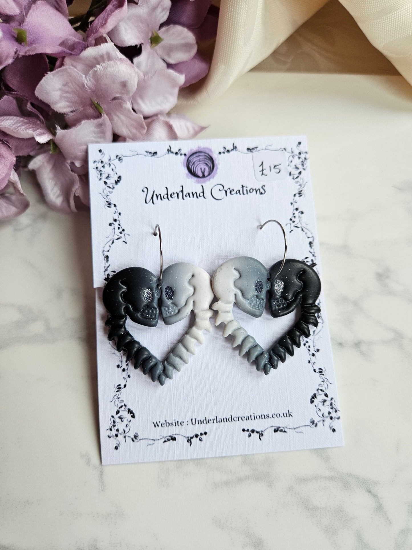Till Death Do Us Part Earrings in "Dark to Light"