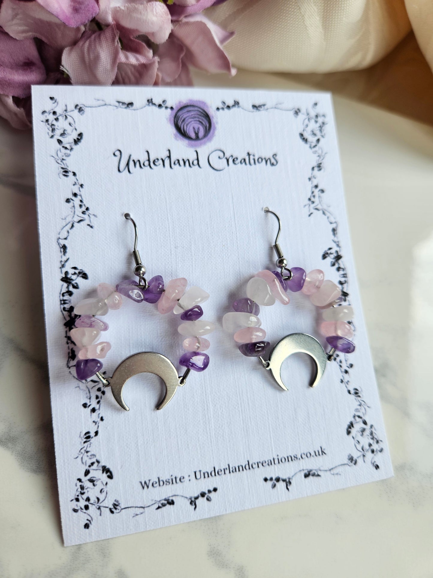 Crystal Circle Earrings (Various styles)