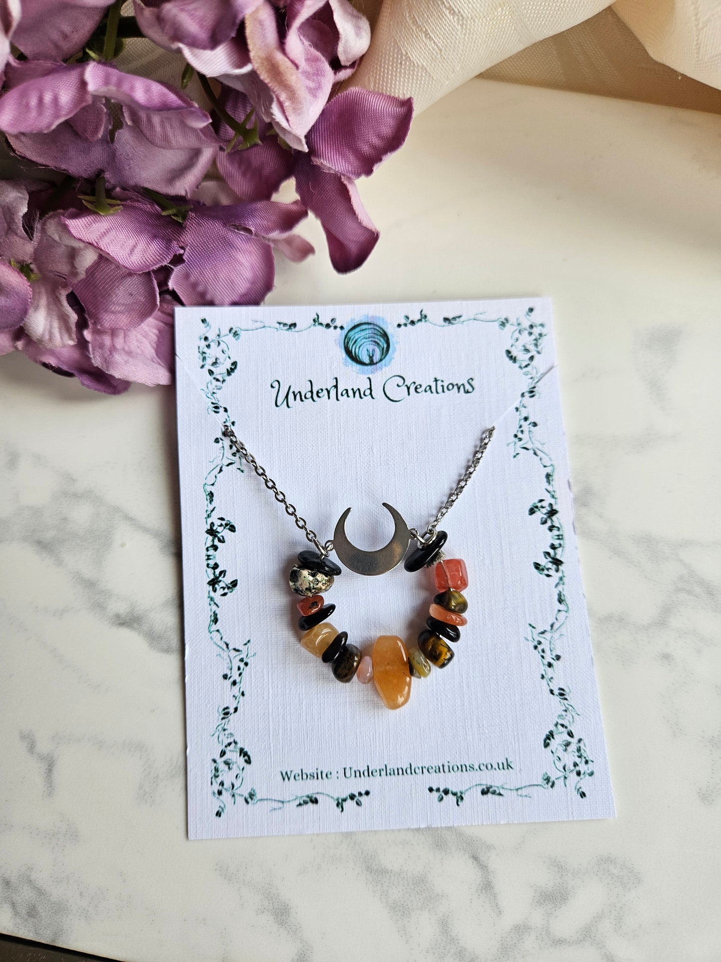 Crystal Circle Necklaces (Various Styles)