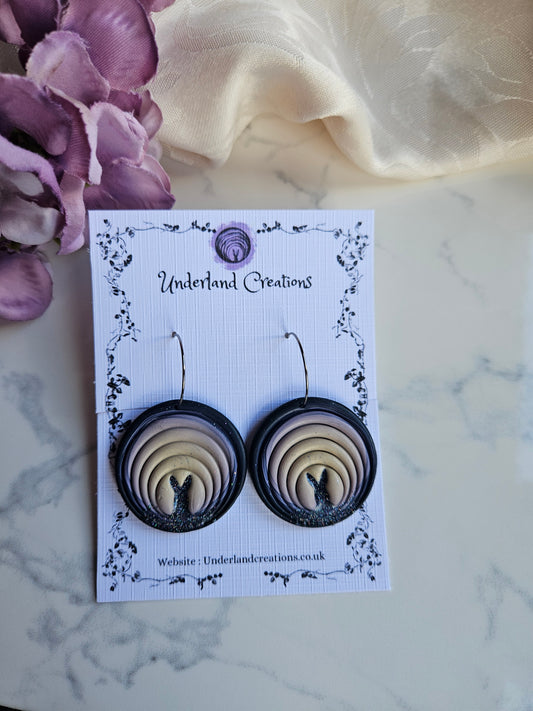 Down The Rabbit Hole Earrings in "Twilight"