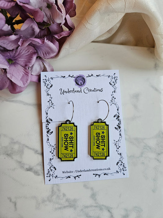 Acrylic "Sh%! Show" Earrings