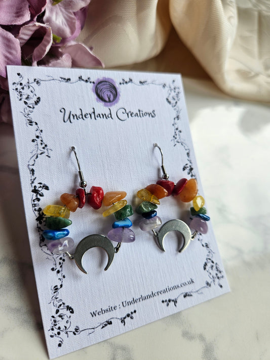 Crystal Circle Earrings (Various styles)