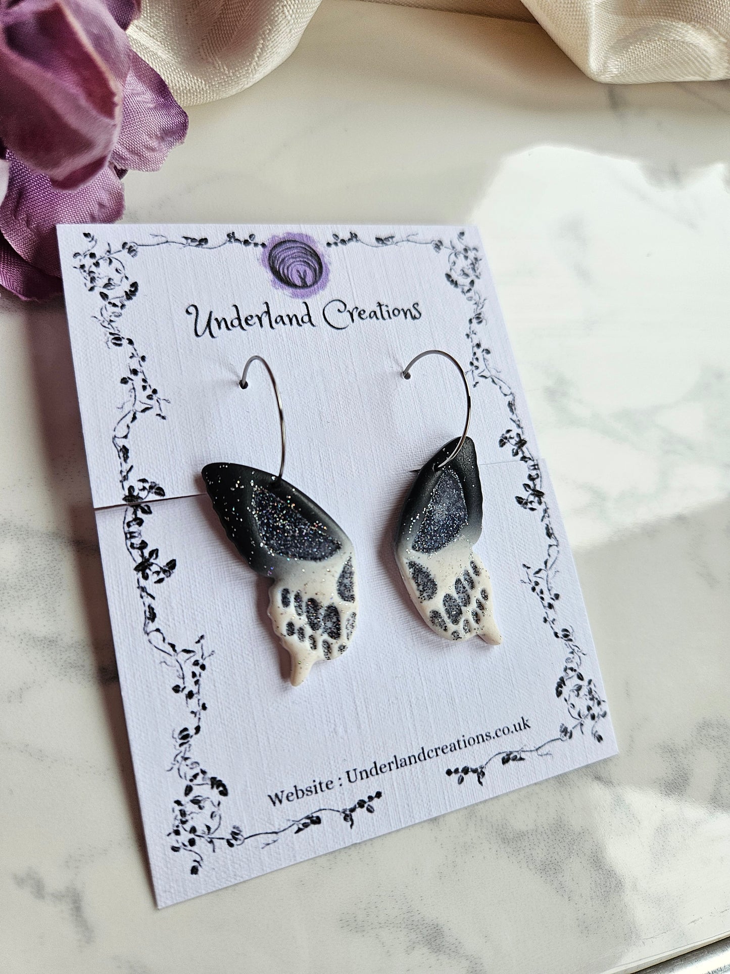 Skull Butterfly Wings in "Dark to Light"