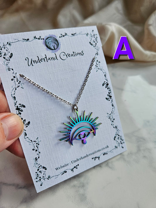 Rainbow Mystical Eye Necklace