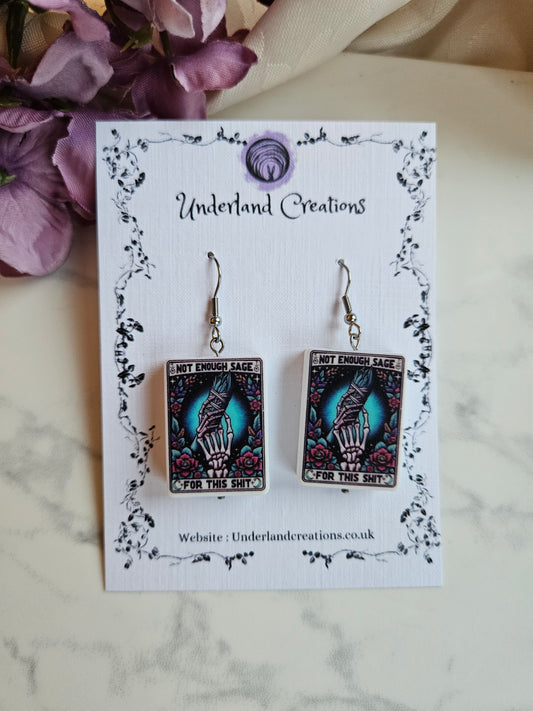 Silicone "Not Enough Sage" Earrings