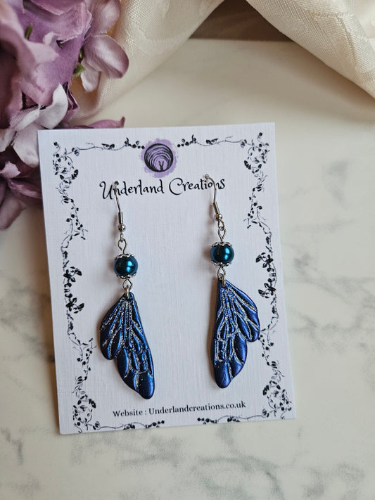 Fairy Wings in Metallic Deep Blue/Purple