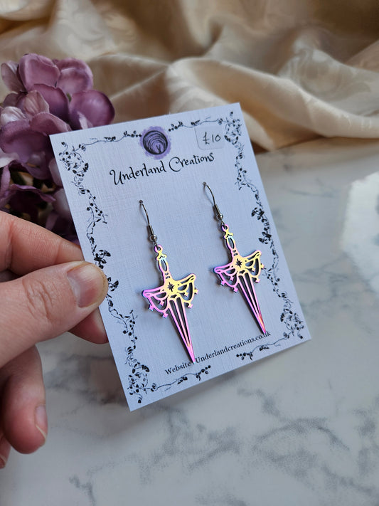 Rainbow Dagger Earrings