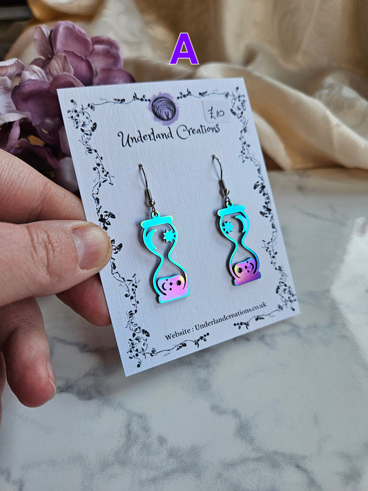 Rainbow Hourglass Earrings