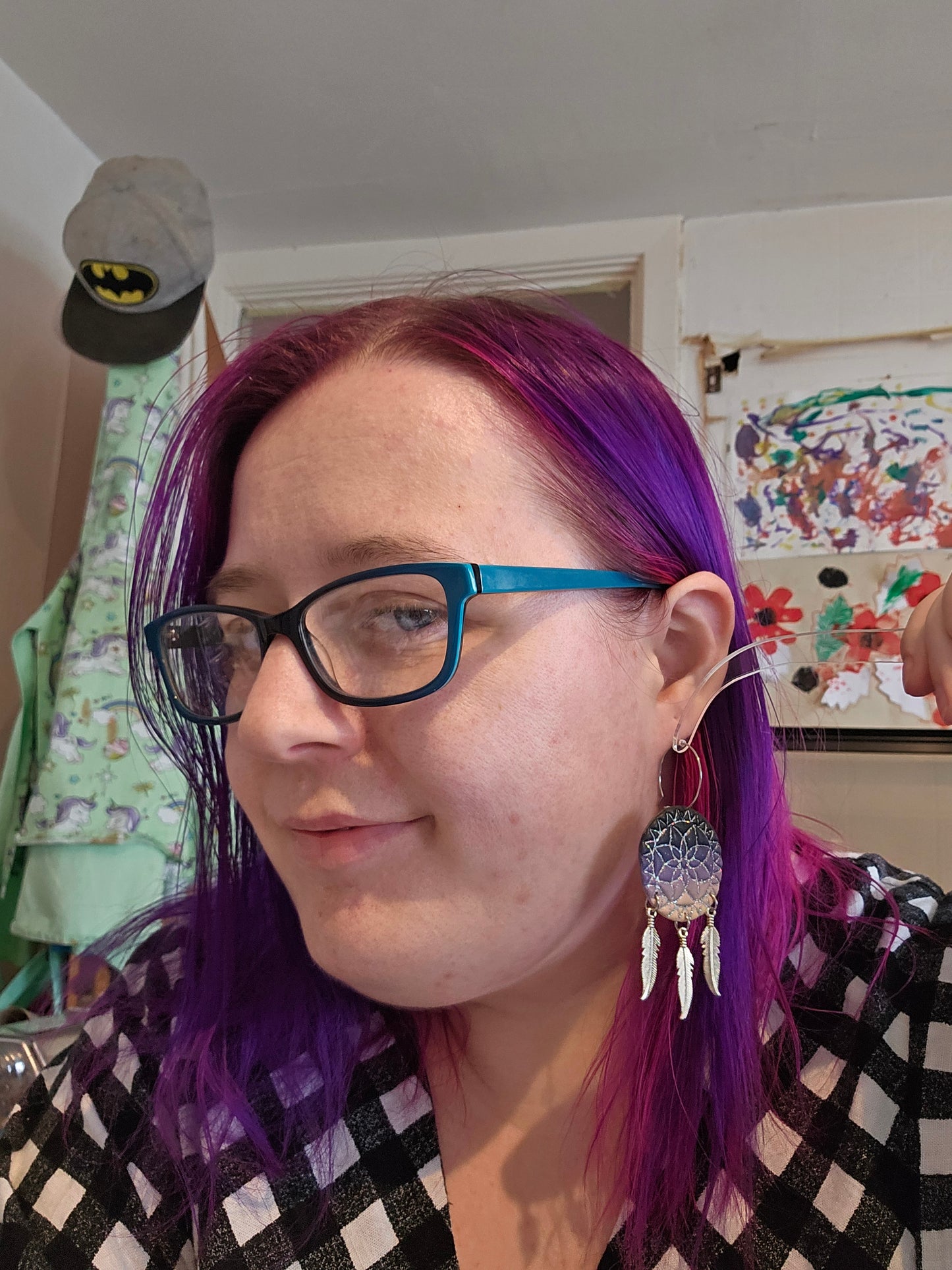 Dream Catcher Earrings in "Twilight"