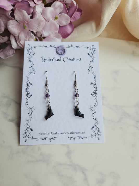 Mini Dangly Bat Earrings