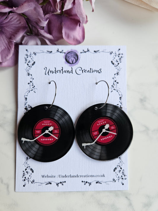 Acrylic Classic Vinyl Earrings