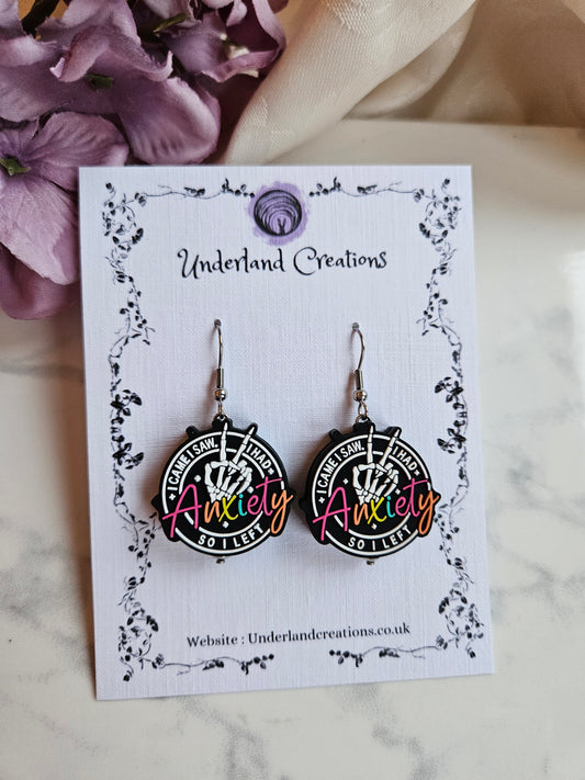 Silicone "Anxiety" Earrings