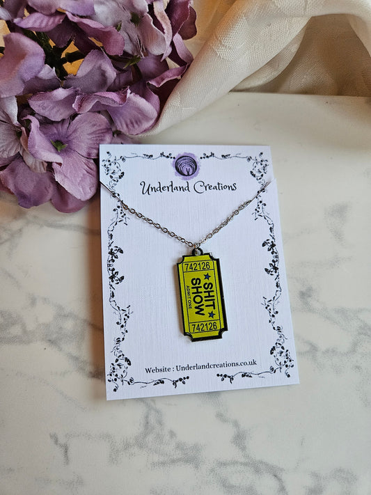 Acrylic Sh%! Show Necklace