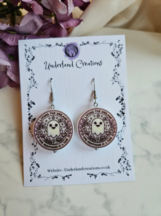 Silicone "Living the Dream" Earrings