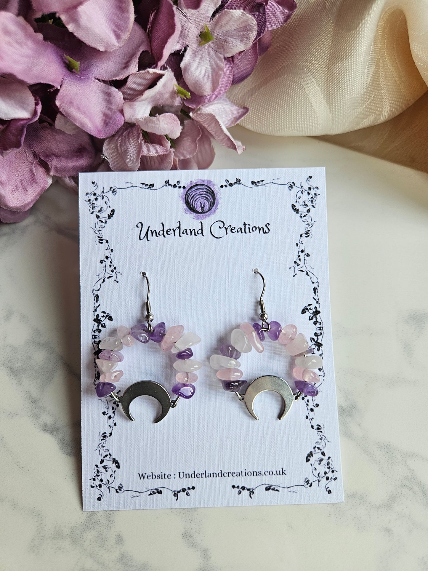 Crystal Circle Earrings (Various styles)