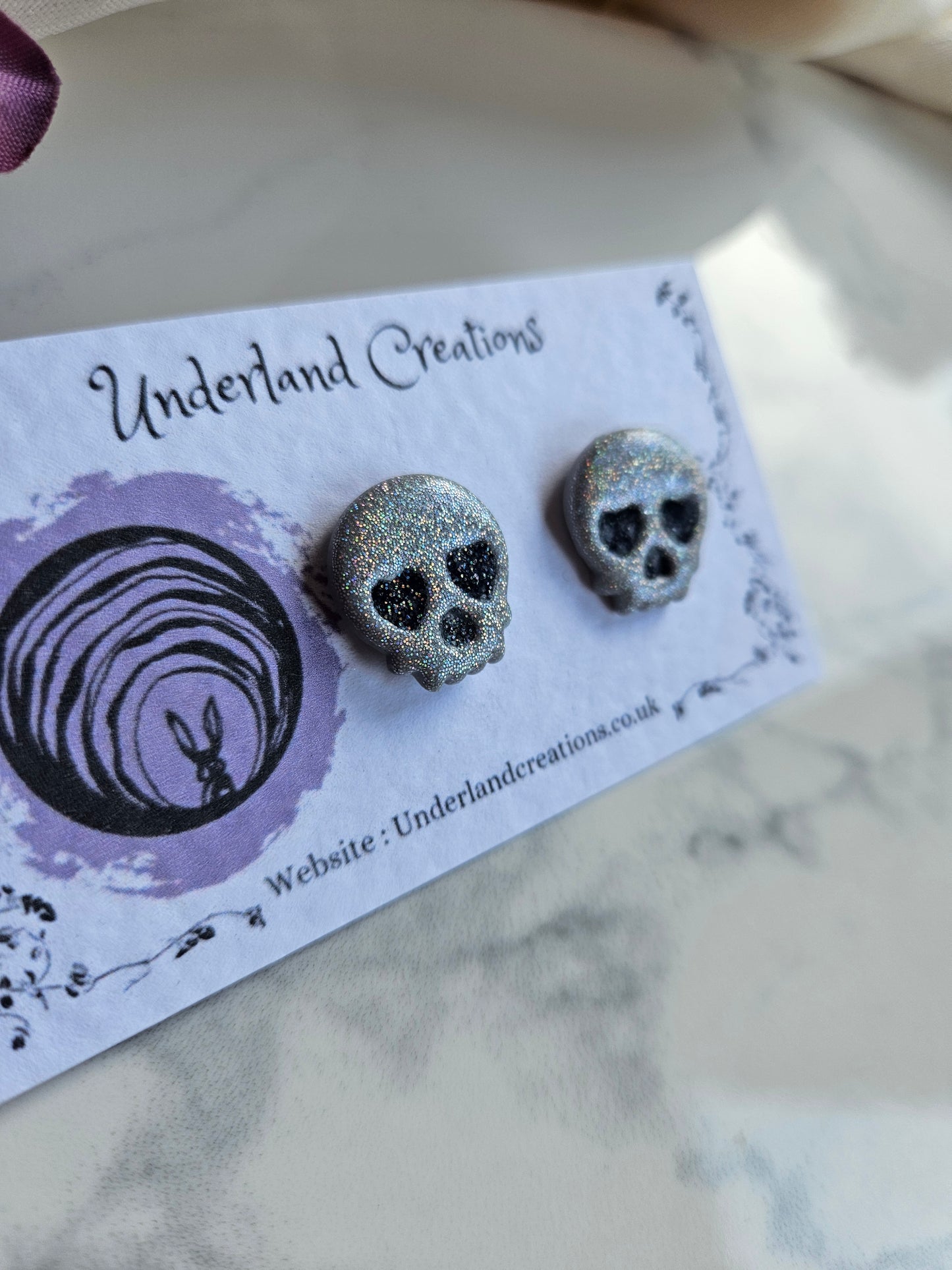 Skull Stud Earrings in "T.I.T.S.O.A.K."