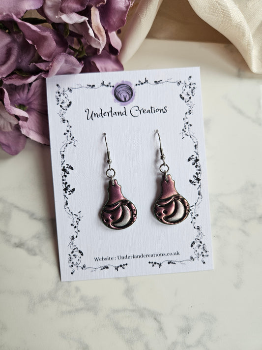Lunar Potion Bottles in Metallic Pink/Gold