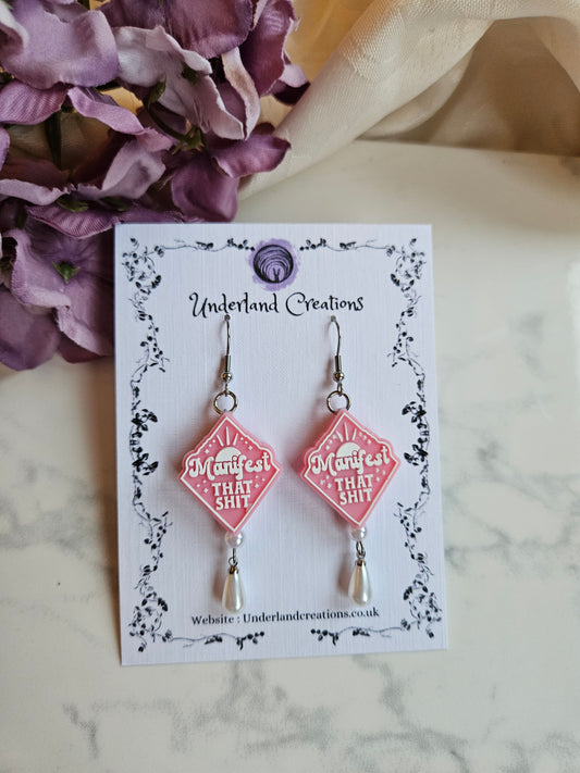 Silicone "Manifest" Earrings