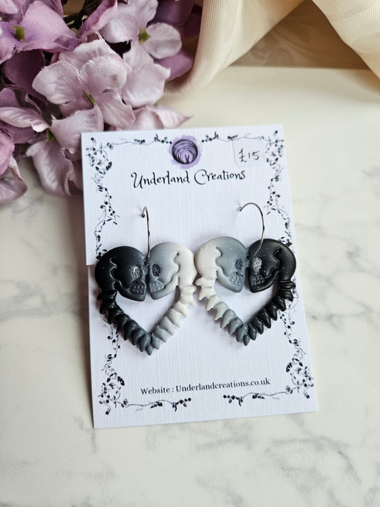 Till Death Do Us Part Earrings in "Dark to Light"
