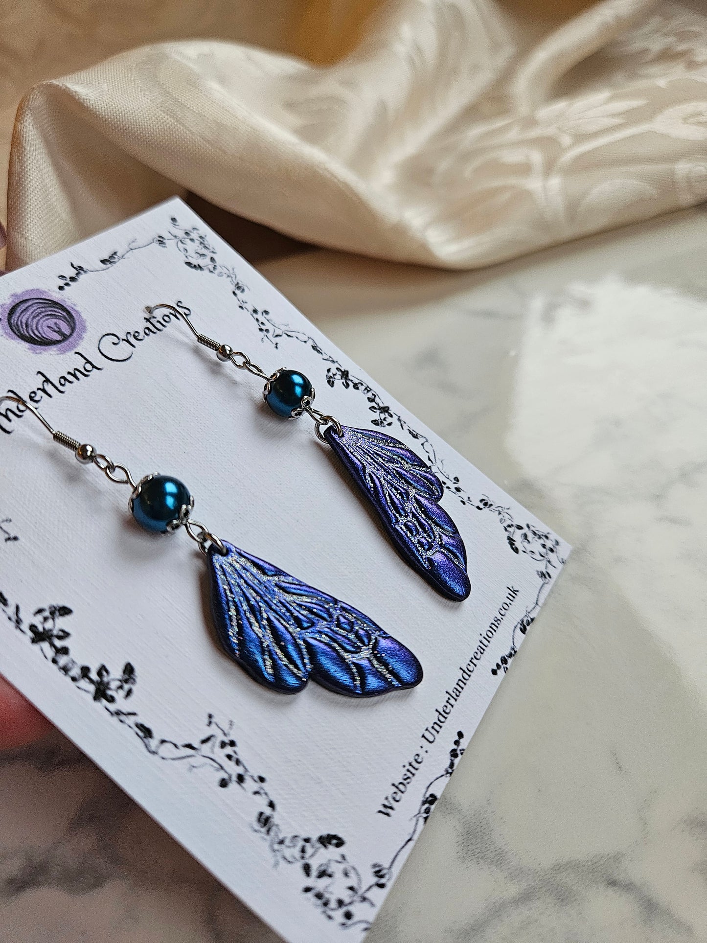 Fairy Wings in Metallic Deep Blue/Purple